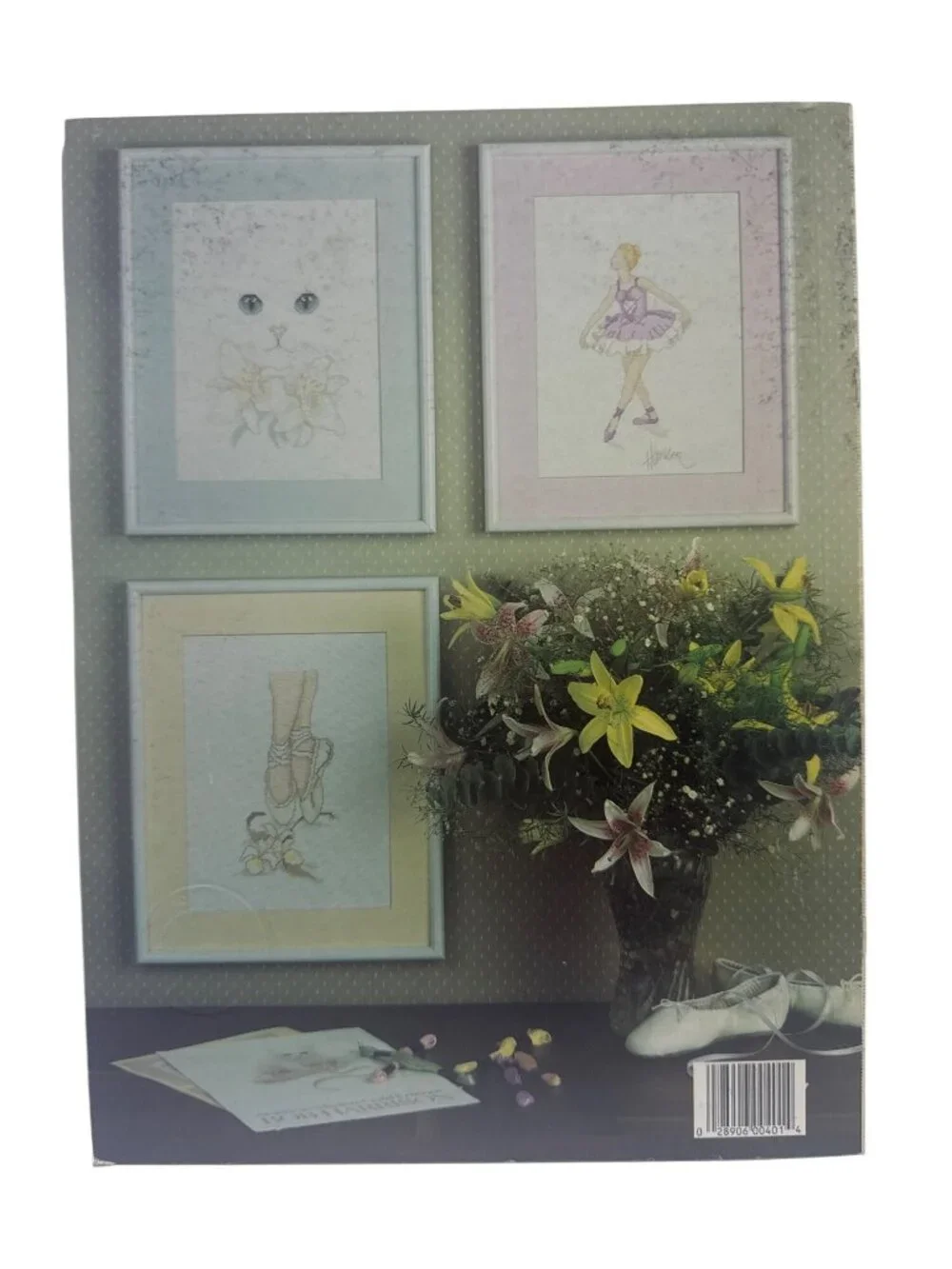 The Little Ballerina Cross Stitch Pattern Leaflet Leisure Arts 401 Booklet 1985